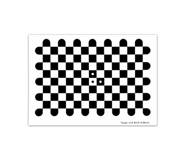 Chessboard visual calibration board